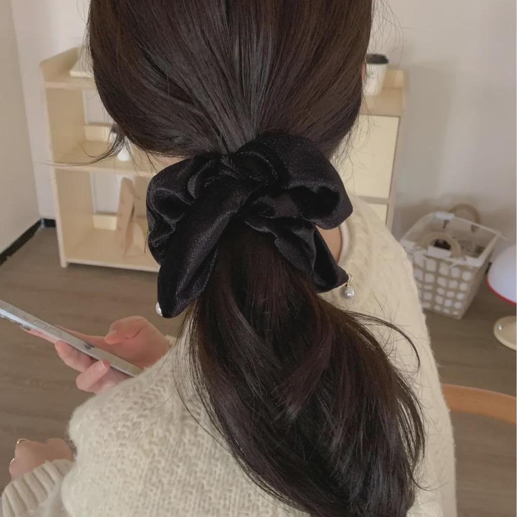 Black Pearl Ponytail Hair Ring - Fashionable Temperament Headdress