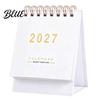 Personalized Office Desk with Gold Calendar Minimalist English Desktop Accessory 2027 Table Planner Modern Decoration