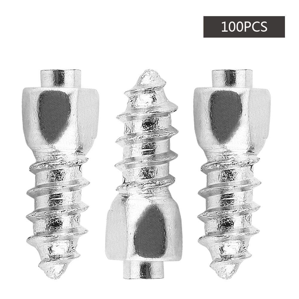 Elerose 100PCS 12mm Snow Anti Skid Tire Stud Screw Tire Spike Tire Car/Truck/ATV