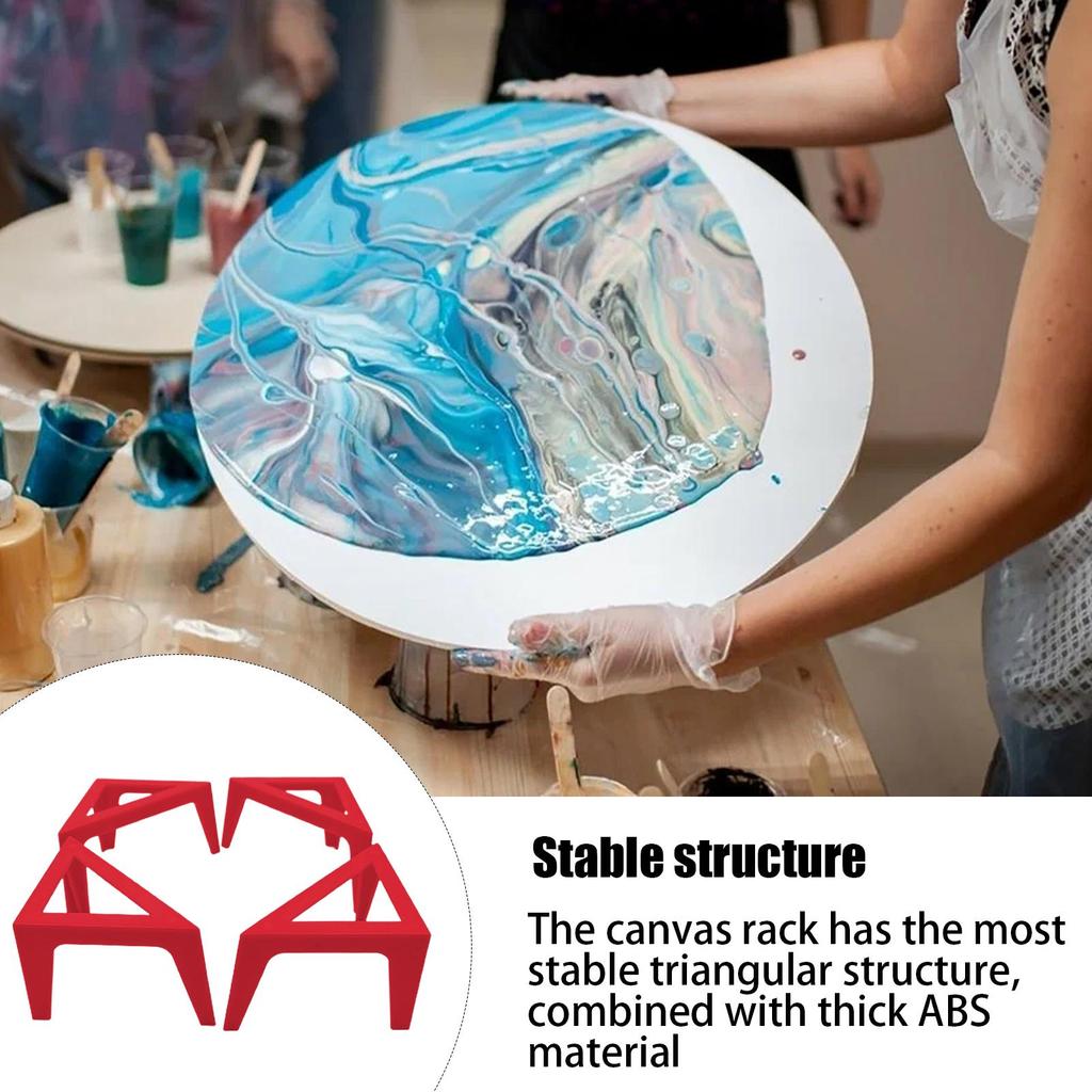 4Pcs Canvas Corner Stands Painted Canvas Support Canvas Stands for Pouring Paintings Canvas Risers Support Holder For Painting