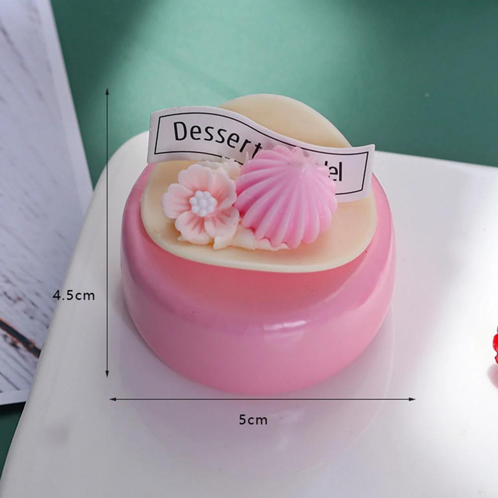 1PC Artificial Fruit Cake Biscuit Fake Food Decoration Photography Pro Food Simulation Cake Model Tea Table Decoration