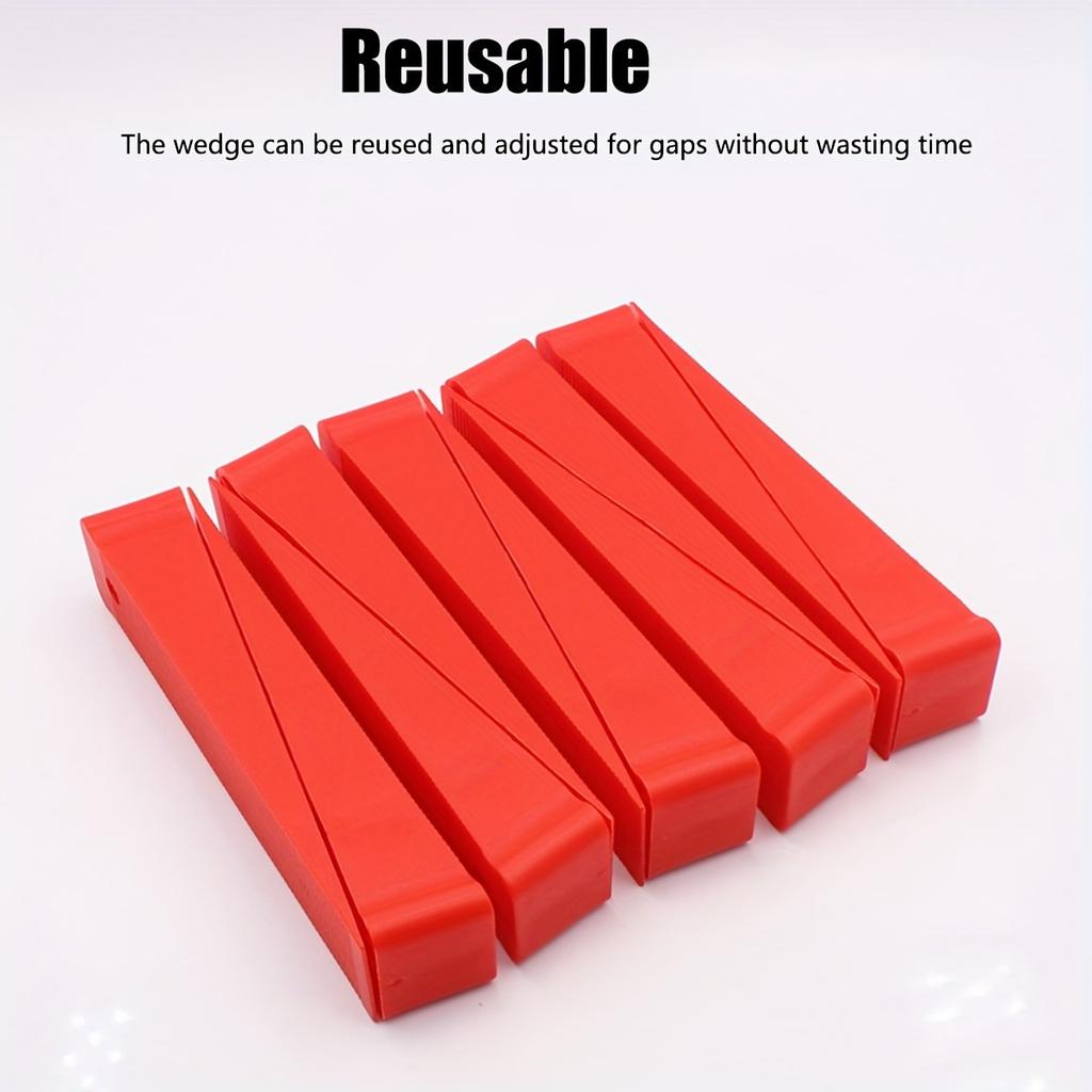 5pcs Plastic Shims Kit - Duty Hard Rubber Shims, Flexible Furniture Levelers,Stackable Shims for Wobbly Table,Chair,Cabinet Fix