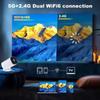P30 Portable 720P Android Bluetooth Projector with Ultra Clear Image and 4K Support, WiFi Enabled.