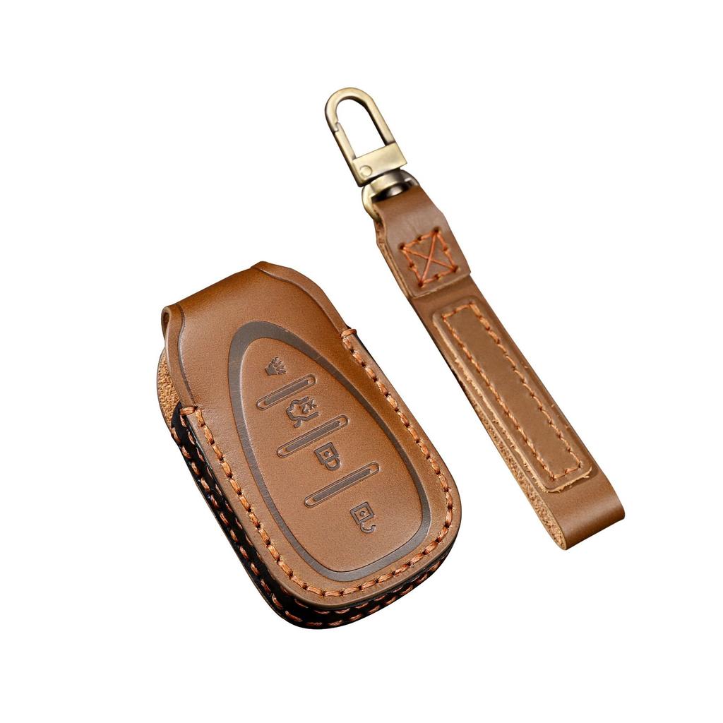 For Chevrolet Key Bag New Cruze Malibu Explorer Leather Car Key Cover