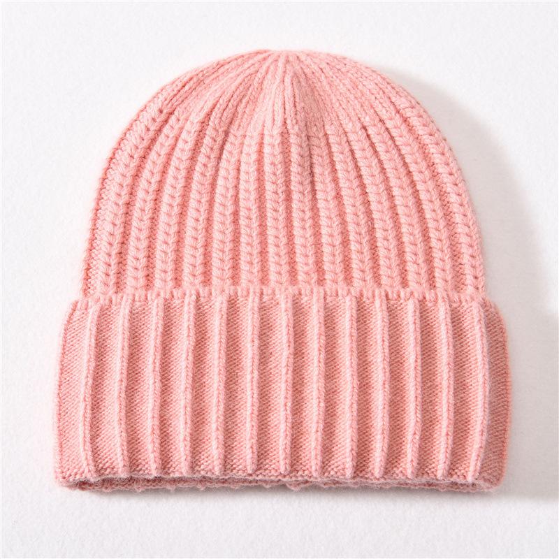 New rabbit velvet thickened warm wool hat men's and women's knitted pullover hat autumn and winter windproof ear protection hat