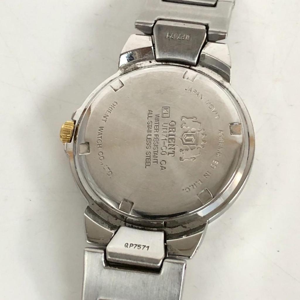 Usado Relógio ORIENT Orient Crystal Three Star Automático 21 Rubis Data Dia Calendário Prata Dourado Retro Analógico Masculino