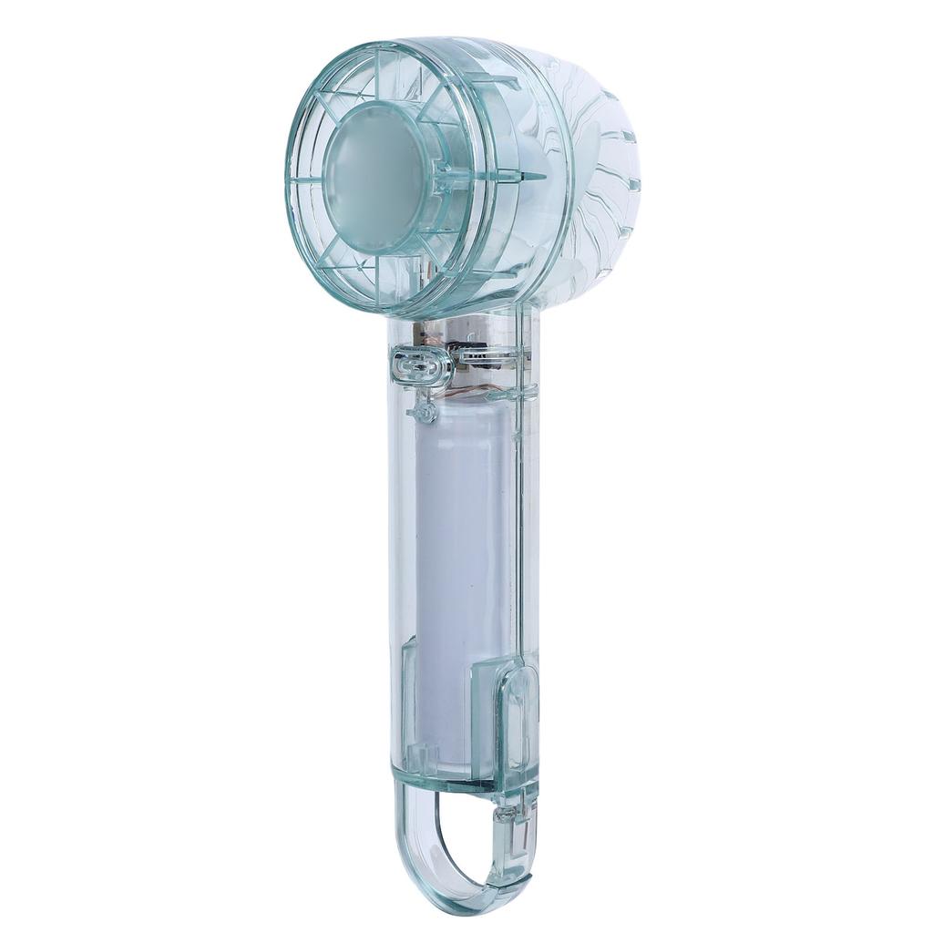 Transparent Handheld Fan 3 Speed Low Noise USB Rechargeable Transparent Hand Desk Fan with Hook for Outdoor