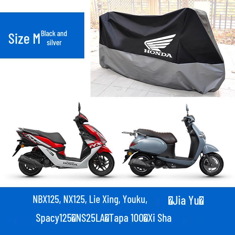 

All-Weather Cover for Honda Motorcycles and Electric Vehicles - 190-400cm, Rainproof, Sunproof, Antifreeze. M