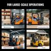 Pallet Fork Extensions, 82" Length 4.5" Width, Heavy Duty Carbon Steel Fork Extensions for Forklifts, 1 Pair Forklift Extensions with Pins, Forklift
