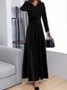Women's Spring/Autumn New Arrivals Luxury Velvet Dress