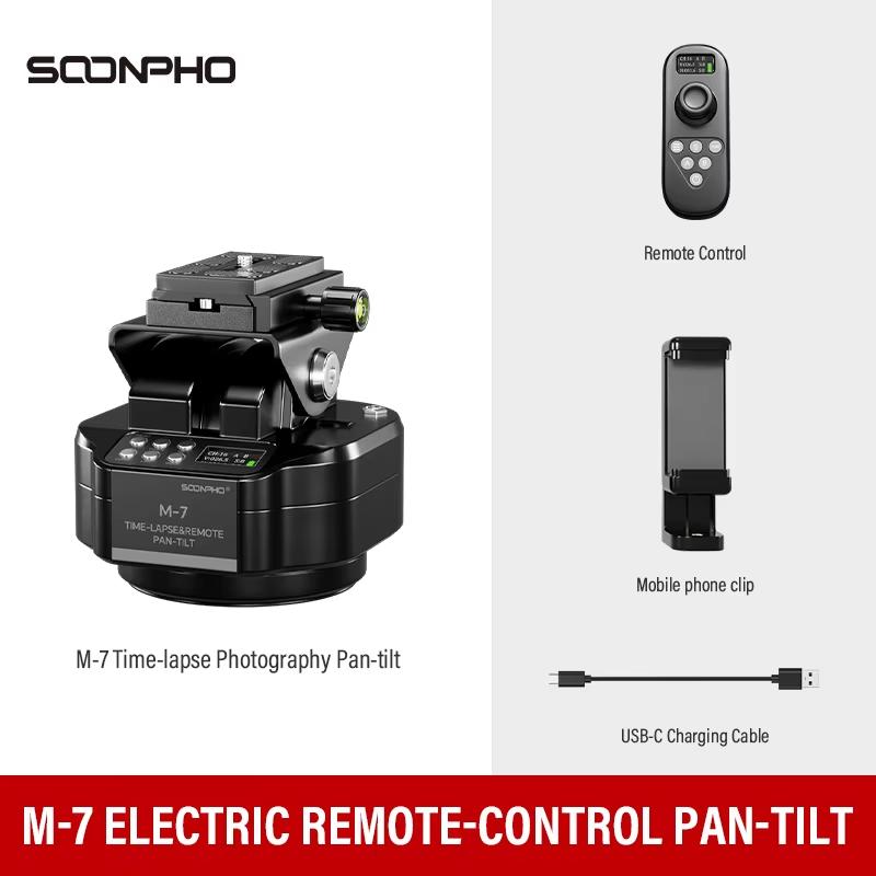 soonpho M6 M7 AI Smart Face Following Motorized Rotating Panoramic 2-Axis Head Stabilizer for Phones Cameras Live Broadcast