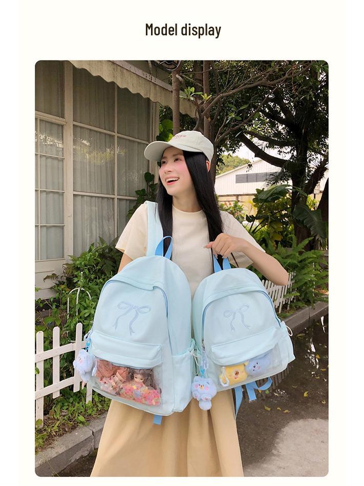 2025 Summer Japanese-Style Ita Bag for Girls - Large Capacity Backpack for Grades 4-12, with Laptop Compartment