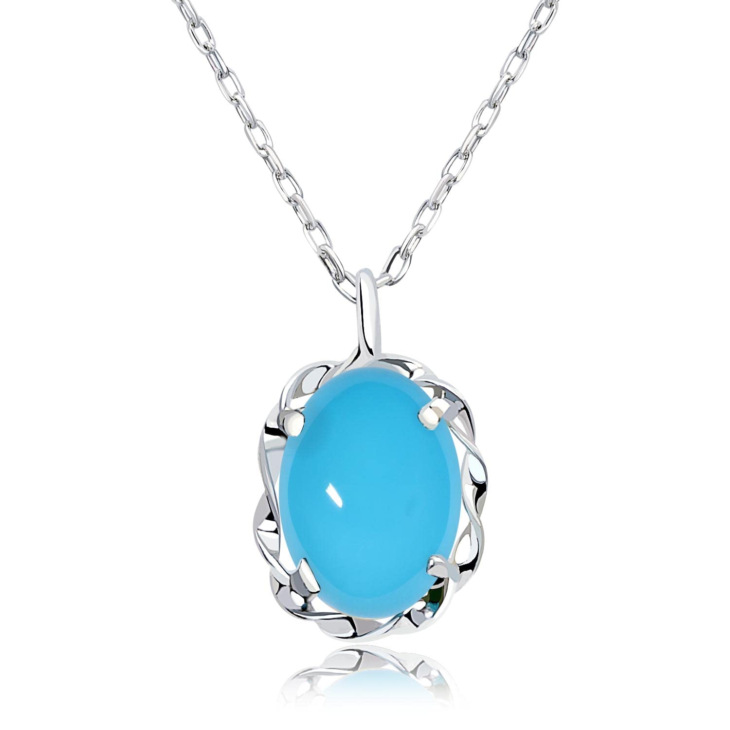 

Necklace Turquoise PT900 Platinum [Lara Christie] Women s (turquoise) 0.35ct lp56-0022-pt платиновий