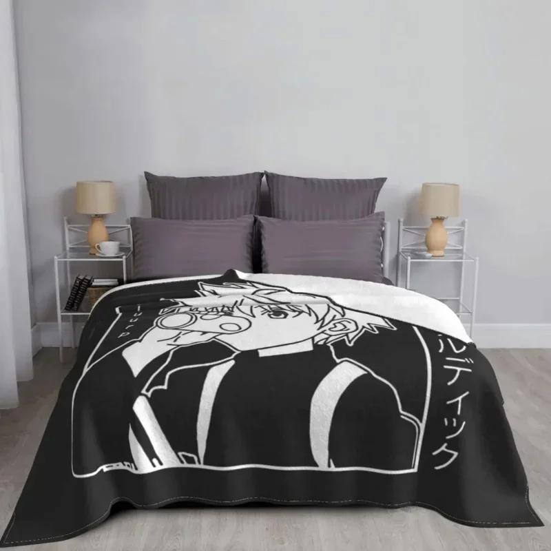 X Hunter Blanket Soft Flannel Fleece Warm Killua Zoldyck Anime Hxh Throw Blankets for Travel Bedding Bedspreads throw blanket
