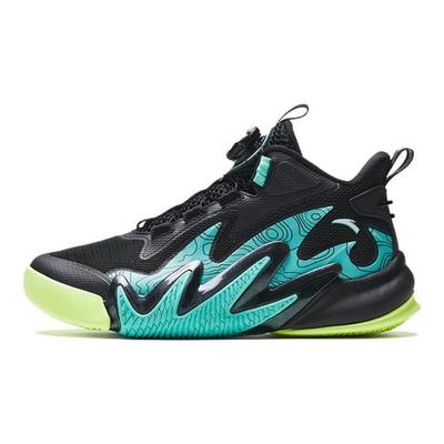Kwangchao 2 Shock Absorbing Durable Low Top Kids Basketball Shoes Kids Basketball Shoes Black Green A312331131-4