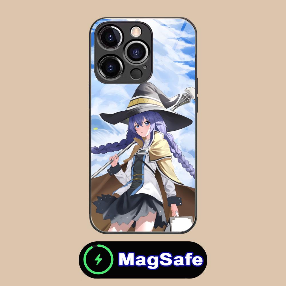 

Mushoku Tensei Roxy Mobile Phone Case for iPhone 17 16 15 14 13 12 11 Air Pro Max Plus Mini MagSafe Glass Colorful Cover Luxury iPhone17