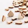 100 Pcs Wood Love Heart Shape Buttons Table Scatter Craft