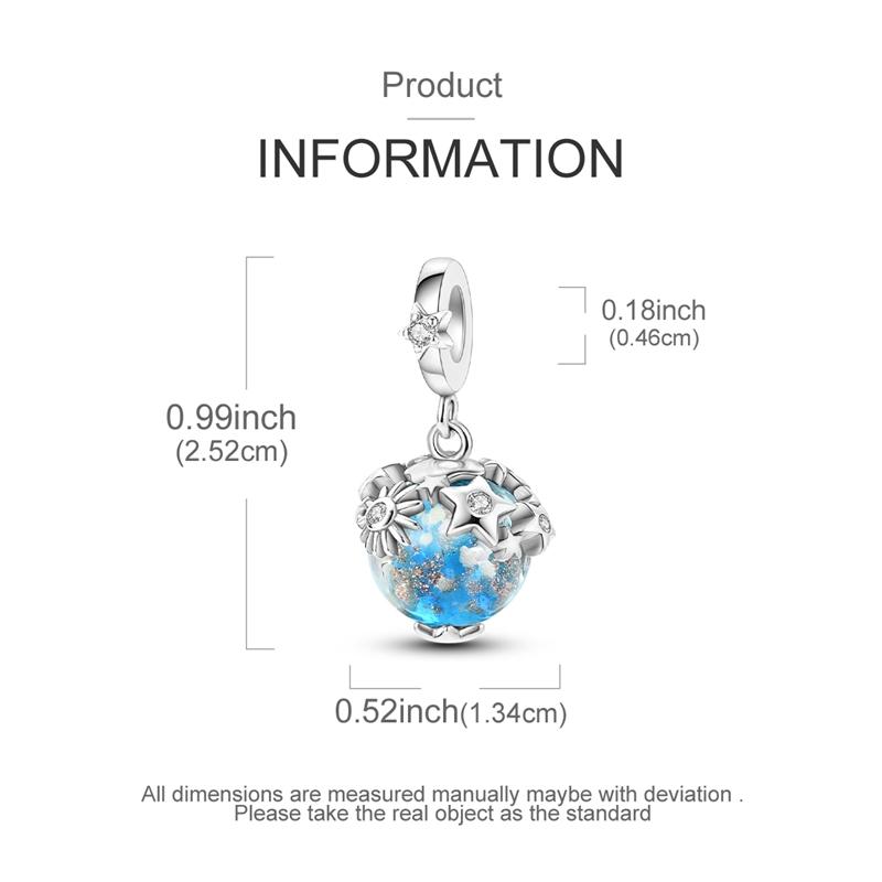 Copper Blue Series Dragon Car Crucifix Charms Beads Fit Original Bracelet Charm Diy Jewelry Pendants Dangle Gift For Woman