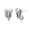 Retro Personality Scorpion Hip-hop Style 925 Sterling Silver Creative Temperament Animal Man And Woman Stud Earrings TYB343