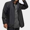 adidas Men's Windbreaker Hooded Jacket Black FM5345