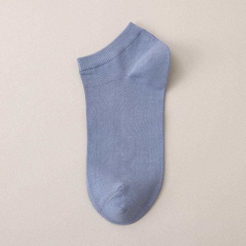 Men Spring and Autumn Trend of Thin Cotton Deodorant Sweat Absorption Low Top Socks