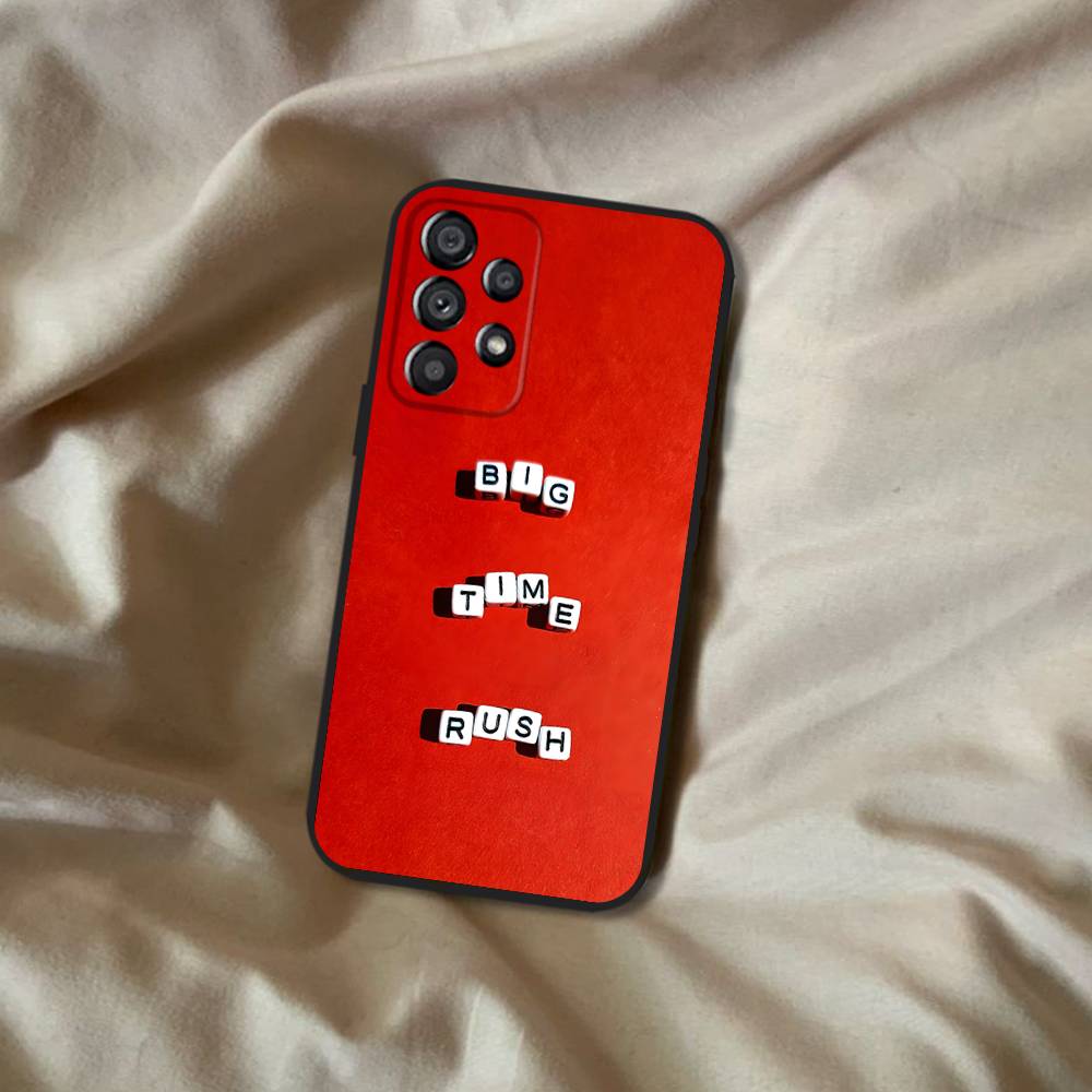 Music B-Big Time Rush Phone Case For Samsung Galaxy A20,A21s,A22,A31,A32,A52,A53,A72,73,A80 Soft Black Cover