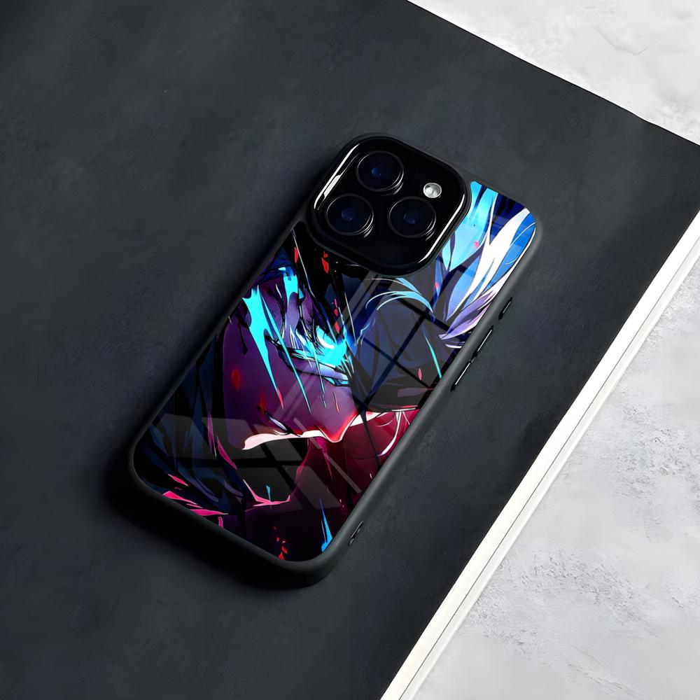 Jujutsu Kaisen Satoru Sukuna Silicone Phone Case For IPhone 17 Pro Max 16 15 14 13 11 Pro Max Plus Glass Phone Case