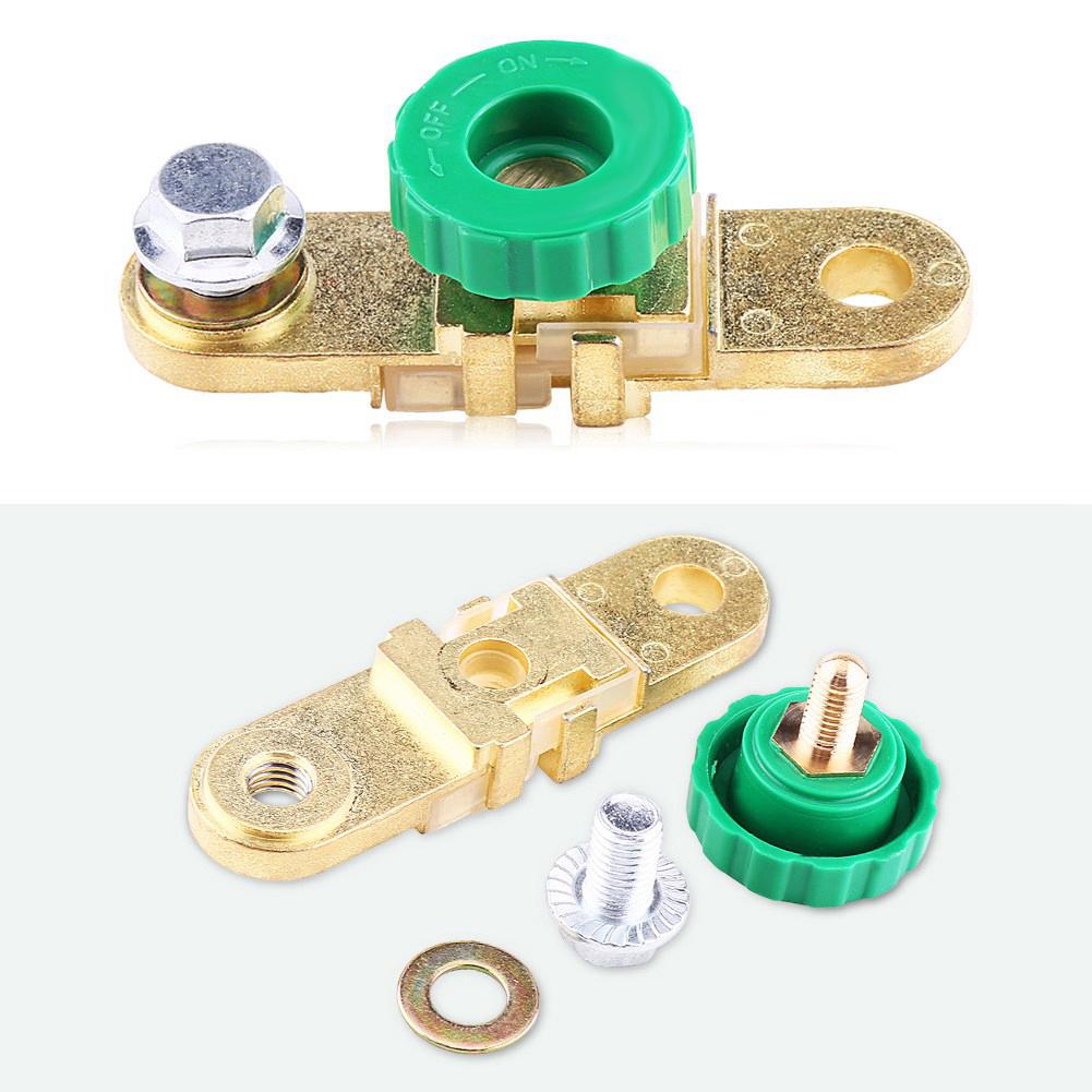 1Pcs Green Head Car Battery Terminal Link Switch Quick Cut off Disconnect Auto Accessory