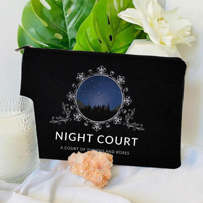 City of Starlight Pattern Cosmetic Bag Makeup Case Acotar Velaris Travel Toiletries Organizer Storage Make Up Pouch Pencil Bag