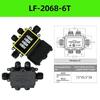 IP66 Waterproof Junction Box with 3mm-6.5mm Cable Connector Sealed Flame Retardant for Garden Security Camera Wiring