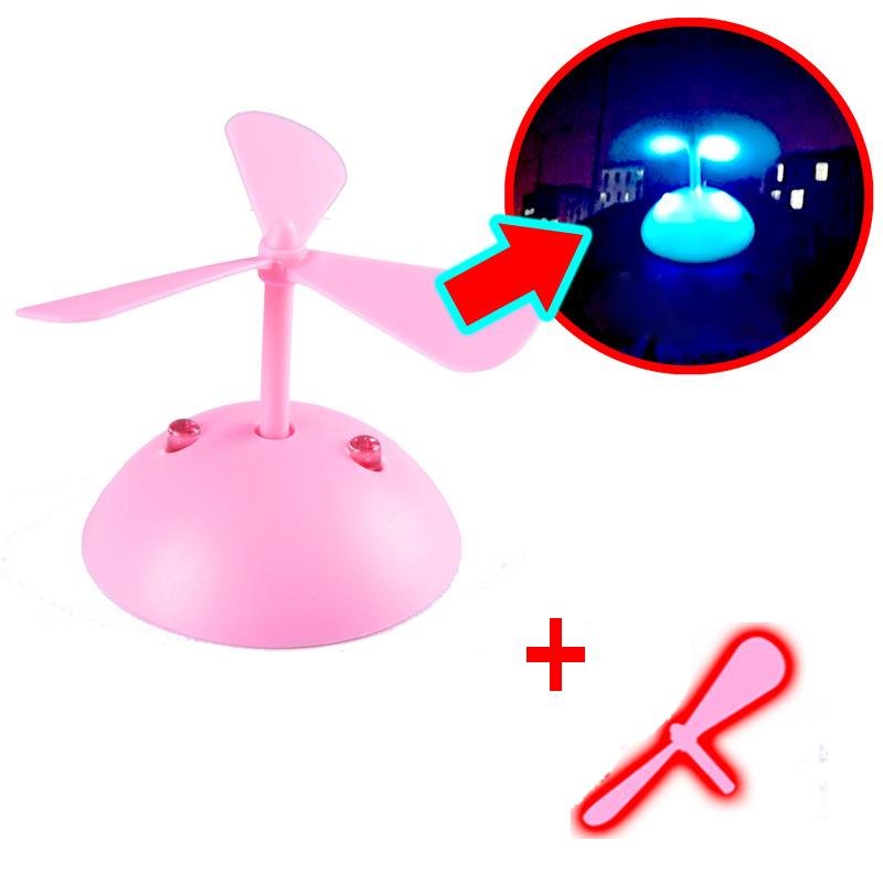 Luminous Bamboo Dragonfly Motorcycle Helmet Decoration Wind Power Electric Vehicle Bike Glowing Helmet Night Driving Accessories