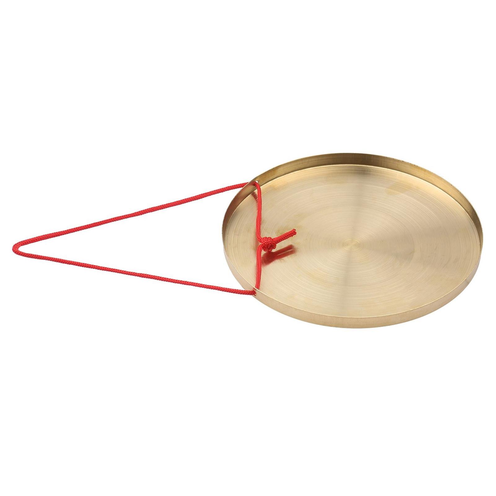 30cm Hand Gong Cymbals Brass Copper Gong Chapel Opera Percussion Instrument with Round Play Hammer