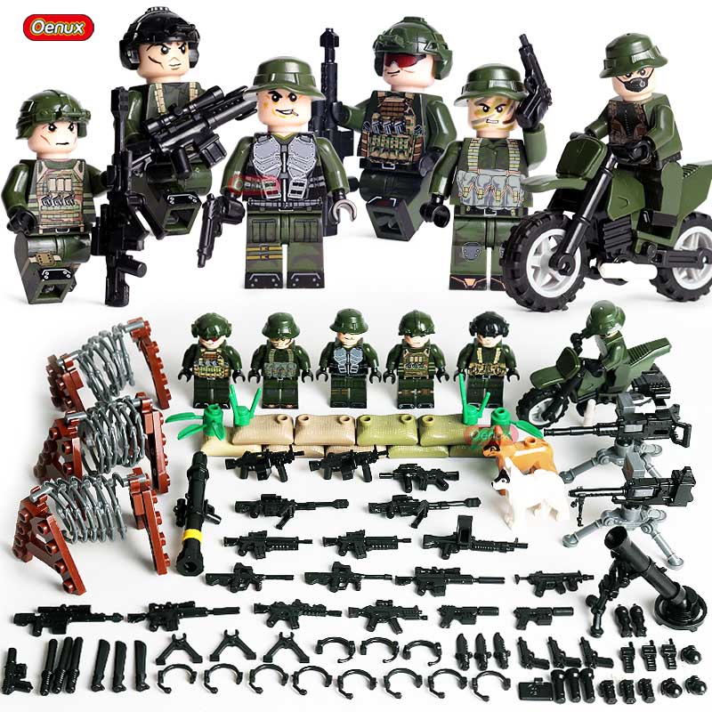 Neue Mini-Camouflage-Soldaten Militärische Kleine Bausteine Mini Moderne Armee-Soldatenfiguren MOC Baustein Spielzeug Für Kinder