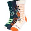 Kids Mickey Collaboration Mid-Calf Sports Socks 3-Pack