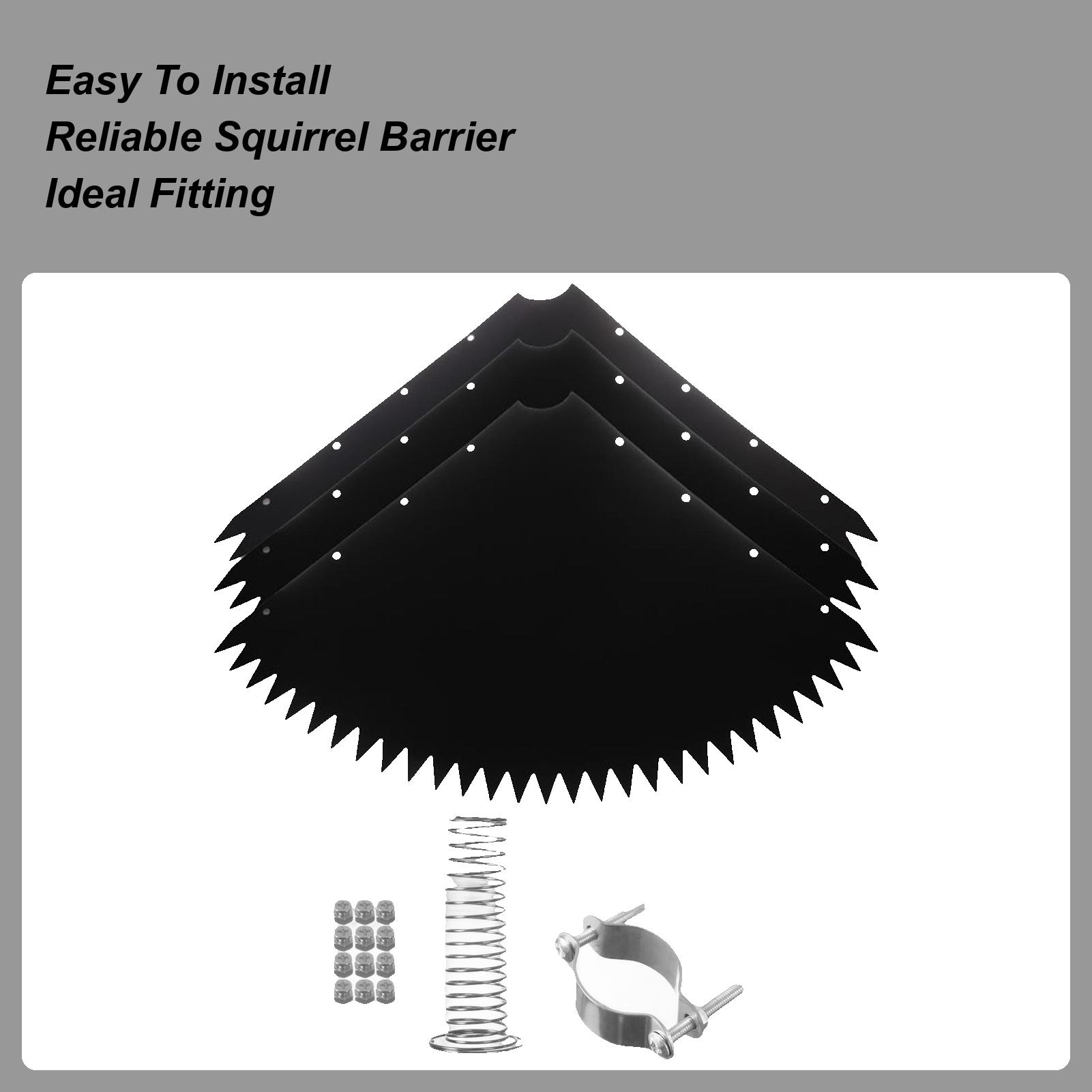 

Защита от белок Защитный колпак от белок Пружинные отпугиватели Погодный стопор для дерева Балкона Сада Настила Заднего двора CN