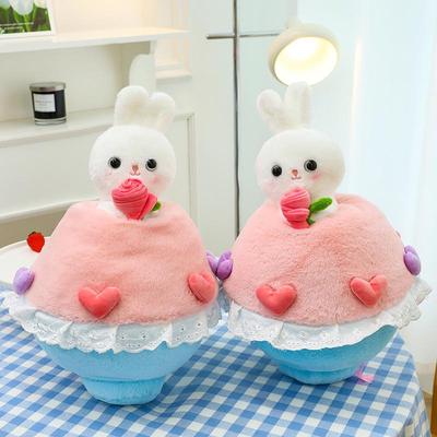 Peluche Lapin Surprise Qixi - Cadeau Tendance pour Confession pour l'Anniversaire de la Petite Amie