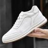 Men's Shoes Casual Leather Shoes Men's Breathable Trend Soft Sole Tooling Shoes British Style Sports Shoes Casual Board Shoes Men