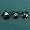 Creative Personality Cute Halloween Brooch Reaper Crow Mask Magic Cat Metal Badge Diablo Badge