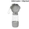 2-in-1 Dog Water Bottle Food Grade Leakproof Portable Pet Drinking Feeder for Small Big Dogs Outdoor Travel Hiking