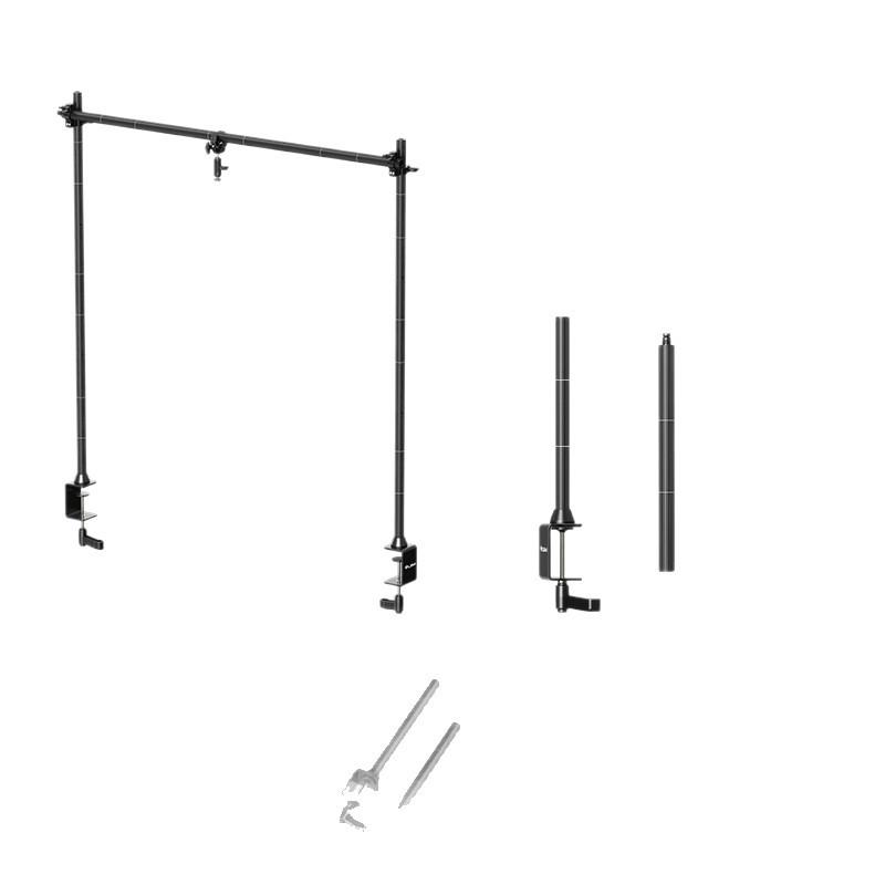 8Pro Basket LS15 Multi-functional Metal Desktop Stand with Telescopic Pole for Live Broadcasts