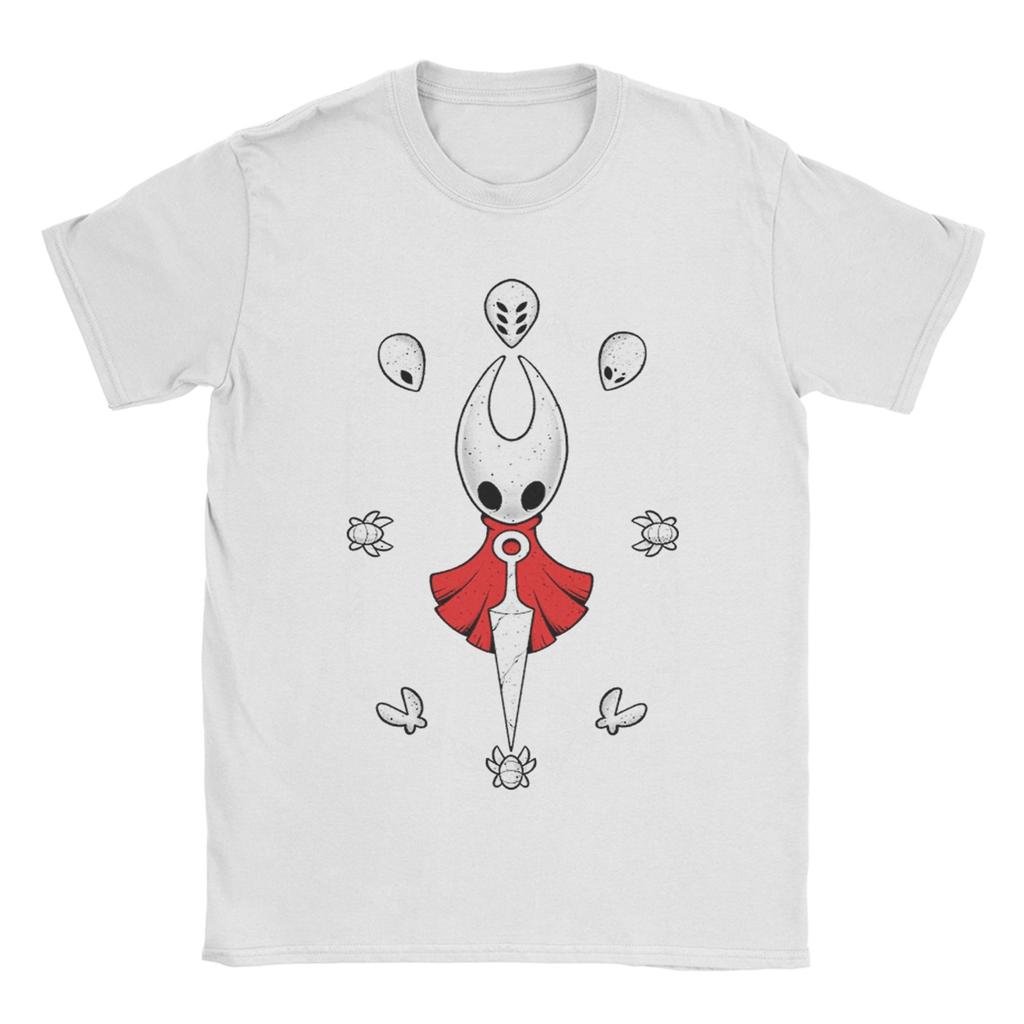 Hollow Knight Silksong Hornet T Shirts Men's Cotton Amazing T-Shirt Crew Neck Tees Short Sleeve Clothes Classic