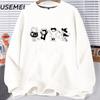 Kewpie Halloween Crewneck Sweatshirt Cowgirl Vintage Western Sweatshirts Fashion Spooky Graphic Hoodies Long Sleeve Streetwear