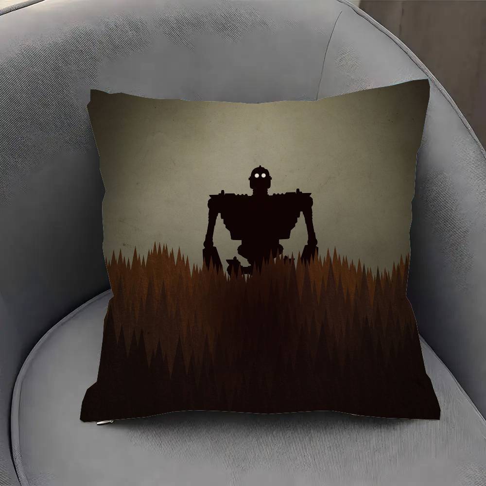 

The Iron G-Giant Animated Movie Pillow Case Sofa Cushion Cover Room Home Decoration 12x12Inch