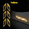 Reflective Sticker Warning Tape for Car Hood Eyebrow Reflector Adhesive Carbon Fiber Universal Safety Decal Vehicle Exterior