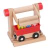 5 Pcs Wooden Train Track Accessories Rotating Grabber Railway Toy Scene Accessories for Boys Girls