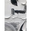 Abstract Wall Art White Painting Poster Large Black And White Print White 3D Textured Wall Art Canvas Painting Living Room Decor