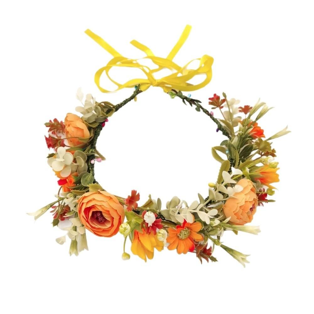 Forest Flower Wreath Flower Garland Headpiece Fashion Floral Headband Wedding