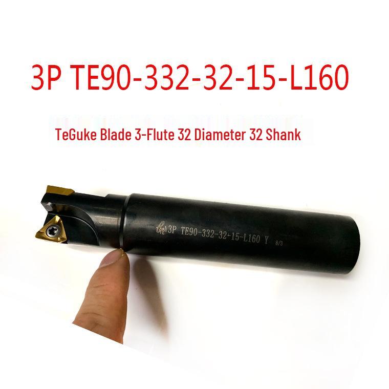 90° Square Shoulder End Mill Holder TE90-332-32-15-L160 Cutter 3PKT3P 