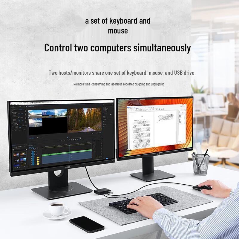 Ugreen USB 2-Port 3-Peripheral Data Sharing & Transfer Switch