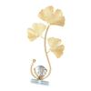 10in Nordic Desktop Display Decor Gold Metal Leaf Sphere Table Ornament  Entryway Console Display